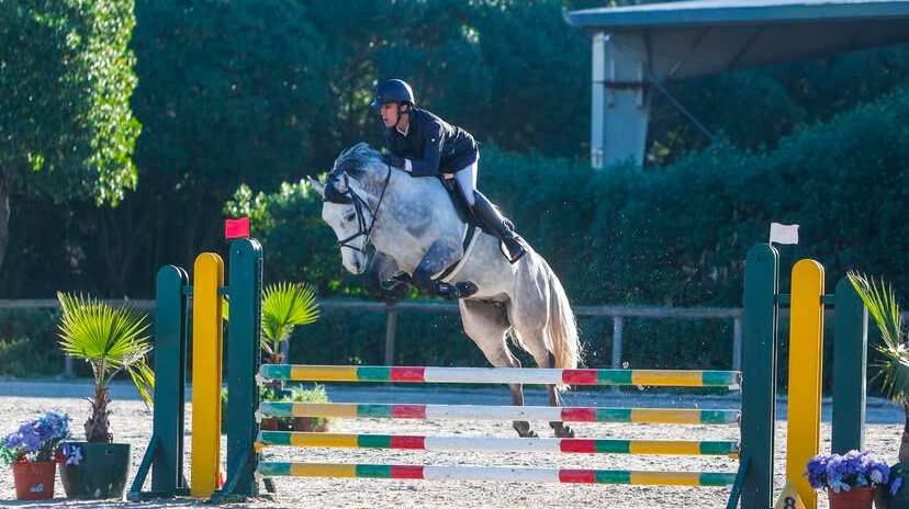 Atividade equestre em movimento