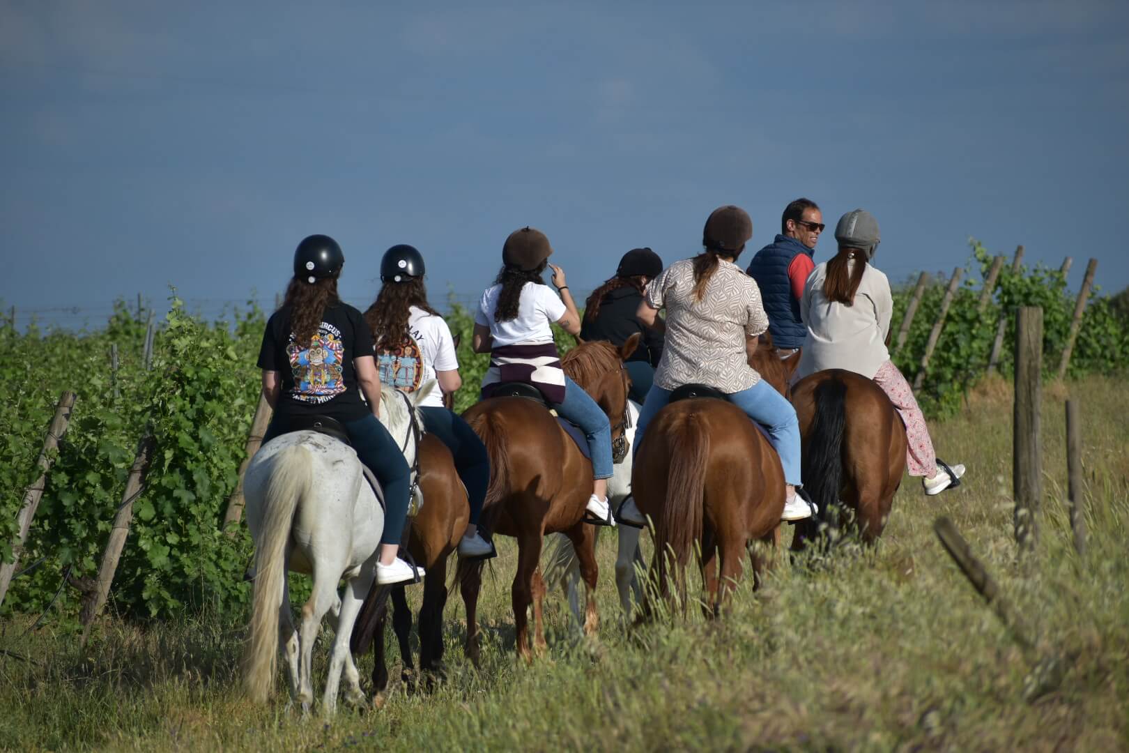 Vista da barragem e do percurso equestre