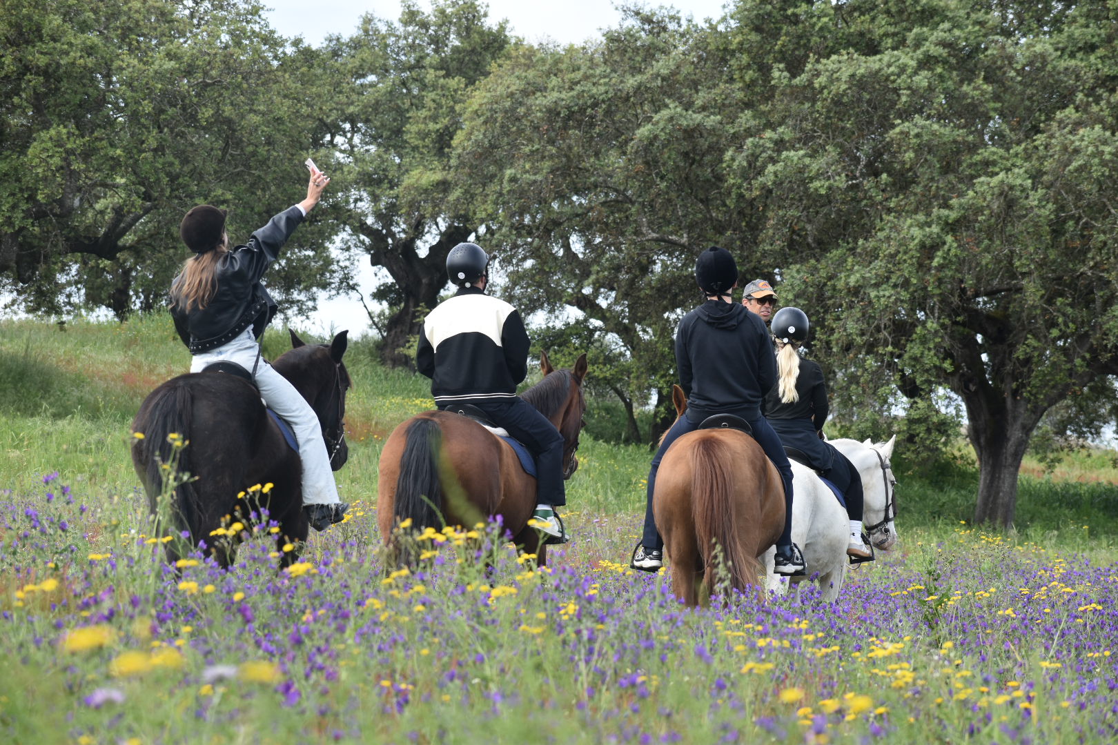 Vista da barragem e do percurso equestre